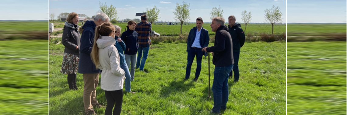 ADA president, Robert Caudwell on field visit in the lgreen lowlands of the Netherlands with two ministry representatives.